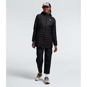 The North Face Women’s Small Black ThermoBall Parka Quilted Hooded Zip Up HR7-39